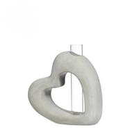 Ideas 4 Seasons Beeld hart met vaasje 3,9x13x13,2cm - thumbnail