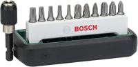 Bosch Accessories 2608255993 Bitset 12-delig Kruiskop Phillips, Kruiskop Pozidriv, Binnen-zesrond (TX) - thumbnail