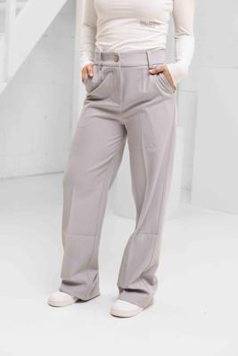 Malelions Social Club Pantalon Dames Lichtgrijs - Maat S - Kleur: Lichtgrijs | Soccerfanshop