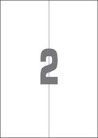 A4 etiketten 105 x 297 mm wit 100 vel Sorex - thumbnail