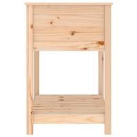 VidaXL Plantenbak met schap 82,5x54x81 cm massief grenenhout - thumbnail