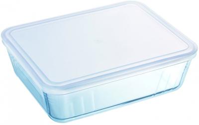 Pyrex schaal met kunststof deksel 0.8l