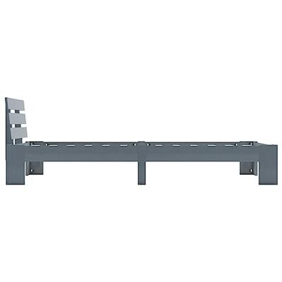 Bedframe massief grenenhout grijs 90x200 cm Bedframe massief grenenhout grijs 90x200 cm