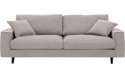 Goossens Bank Jonas beige, stof, 3,5-zits, urban industrieel