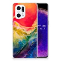 Smartphone hoesje OPPO Find X5 Pro Watercolor Dark - thumbnail