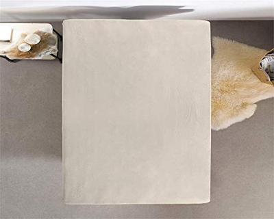 RoyalTextile - Topper Hoeslaken Jersey - Crème - 120/140 x 200/220 RoyalTextile - Topper Hoeslaken Jersey - Crème - 120/140 x 200/220
