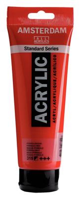 Royal Talens Amsterdam Standard Series Acrylverf Tube 250 ml - Pyrrolerood 315