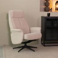 LABEL51 Fauteuil Bergen - Naturel - Boucle - Excl. Hocker - thumbnail