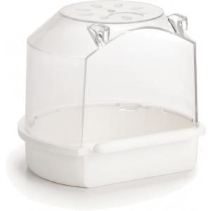 BADHUISJE ROND KLEIN WIT PLAST