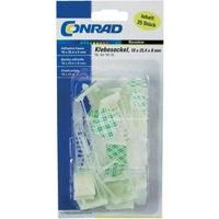 TRU COMPONENTS WCT-64 Bevestigingssokkel Zelfklevend, Schroefbaar 1206770 Bundel-Ø (bereik) 16 mm (max) Met bevestigingsbinder Zwart 25 stuk(s) - thumbnail