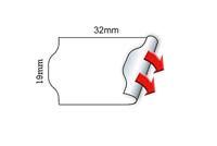 METO Prijslabels 30007366 Permanent hechtend Breedte etiket: 32 mm Hoogte etiket: 19 mm Wit 1 stuk(s) - thumbnail