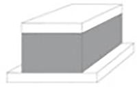 Rail 200/150x40x50 C 55 Shore - thumbnail