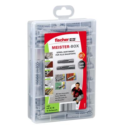 Fischer 513893 Meister-Box UX/UX R Assortimentsdoos pluggen 110 onderdelen