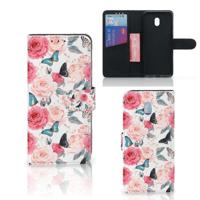 Xiaomi Redmi 8A Hoesje Butterfly Roses - thumbnail