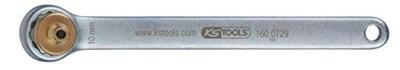 KS Tools 160.0729 Remontluchtingssleutel, extra kort, 10 mm, goud