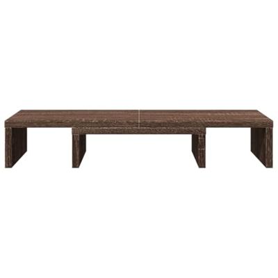 VidaXL Monitorstandaard verstelbaar 60x24x10,5 cm hout bruin eiken