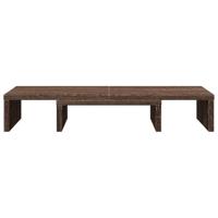 VidaXL Monitorstandaard verstelbaar 60x24x10,5 cm hout bruin eiken - thumbnail