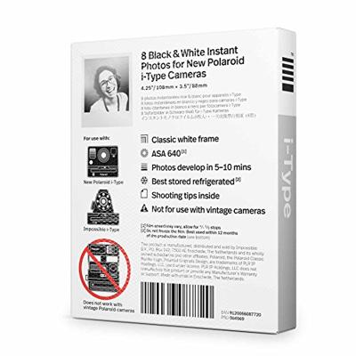 Polaroid Originelen Instant Film Zwart-wit Film voor I-TYPE, Wit (4669)