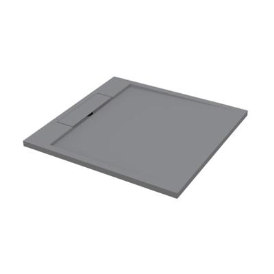 Best Design Douchebak Decent 100x100x3.5 cm Solid Surface Grijs