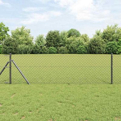 VidaXL Afrasteringspaal grijs 25 x 0,4 m (40 x 40 mm gaas) VidaXL Afrasteringspaal grijs 25 x 0,4 m (40 x 40 mm gaas)