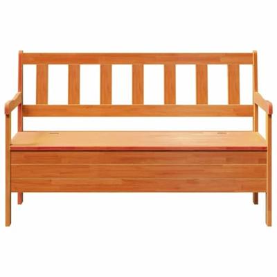 Tuinbank met opslag Bruin 119 x 44 x 76 cm Massief grenenhout