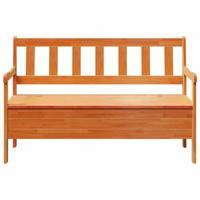 Tuinbank met opslag Bruin 119 x 44 x 76 cm Massief grenenhout - thumbnail