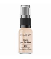 Claresa liquid perfection 2-in-1 concealer en foundation 102 warm medium 18gr. - thumbnail