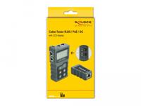 Delock 63110 LCD-kabeltester RJ45 / PoE / DC - thumbnail