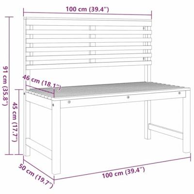 Tuinbankset 3 pcs Bruin Massief acaciahout