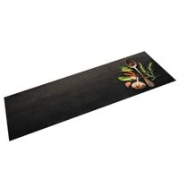 VidaXL Keukenmat wasbaar kruidenprint 45x150 cm fluweel - thumbnail