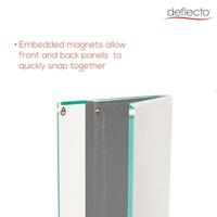 Deflecto 692056-A4S Folderhouder, Vloerstatief Zilver DIN A4 1 stuk(s) Aantal vakken: 2 (l x b x h) 330 x 330 x 1422 mm - thumbnail