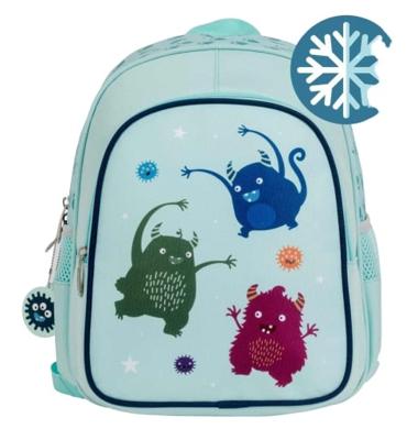 A Little Lovely Company rugzak Monsters jongens 13 liter polyester blauw A Little Lovely Company rugzak Monsters jongens 13 liter polyester blauw