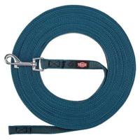 Trixie hondenriem sleeplijn met rubber anti slip petrol blauw - thumbnail