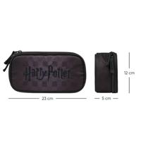 Baagl School etui Harry Potter Hogwarts 1-rits Zwart - thumbnail