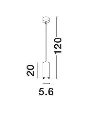 Lyora Strakke hanglampAila zwart - 9419422