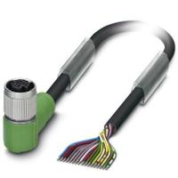 Phoenix Contact 1555392 Sensor/actuator connector, geassembleerd M12 Aantal polen (sensoren): 17 Bus, haaks 3.00 m 1 stuk(s) - thumbnail