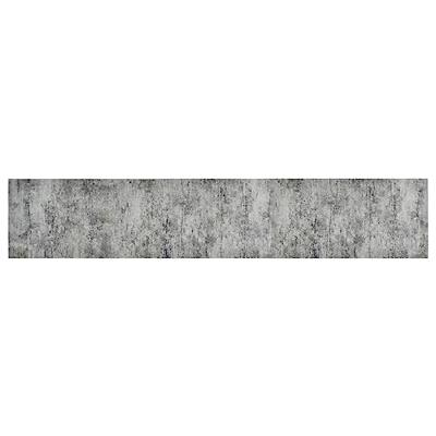 Keukenmat wasbaar betonprint 60x300 cm fluweel - thumbnail