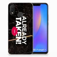Huawei P Smart Plus Siliconen hoesje met naam Already Taken Black - thumbnail