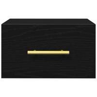 Nachtkastje 2 pcs Zwart eiken 35 x 35 x 20 cm Bewerkt hout - thumbnail