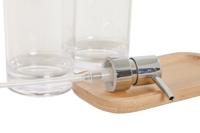 Badset Home ESPRIT Transparant Natuurlijk Bamboe Aluminium polyestyreen 16 x 9 x 18 cm - thumbnail