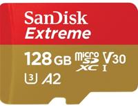 SanDisk Extreme MicroSDXC 128GB+SD Adapter 90MB - thumbnail