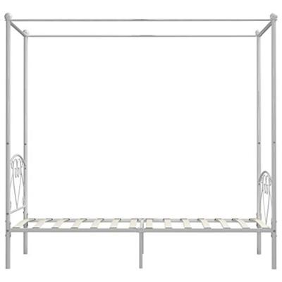 Hemelbedframe metaal wit 90x200 cm