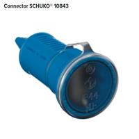 MENNEKES 10843 Koppeling met randaarde Kunststof 230 V Blauw IP44 - thumbnail