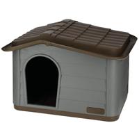 Huis voor katten Paola Eco Kerbl - 60 x 51 x 41 cm - grijs en bruin - gerecycled plastic - thumbnail