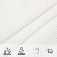 VidaXL Zonnezeil 160 g/m² 3,5x3,5x4,9 m hdpe wit - thumbnail