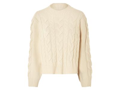 esmara Grofgebreide dames trui (Beige, M (40/42))