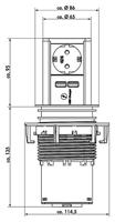 Bachmann 928017 Bureauaansluitstrip RVS 1 stuk(s) - thumbnail
