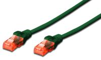 Digitus DK-1617-020/G RJ45 Netwerkkabel, patchkabel CAT 6 U/UTP 2.00 m Groen Vlambestendig, Halogeenvrij, Rond, Verdraaide paren, Onafgeschermd 1 stuk(s) - thumbnail