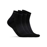 Craft 1910637 Core Dry Mid Sock 3-Pack - Black - 34/36 - thumbnail
