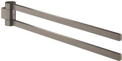 Handdoekhouder GROHE Selection Dubbel Draaibaar Hard Graphite Geborsteld Handdoekhouder GROHE Selection Dubbel Draaibaar Hard Graphite Geborsteld